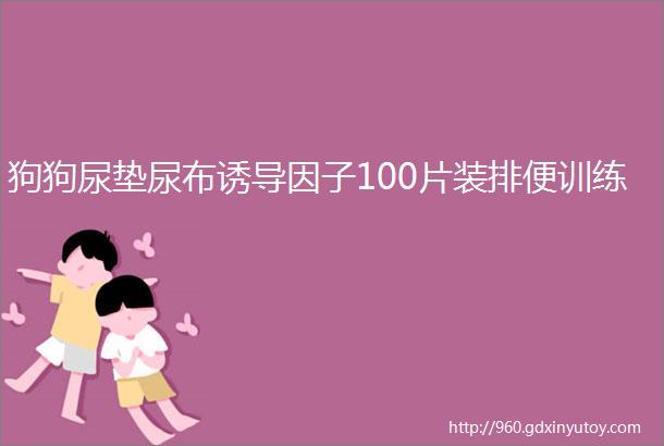 狗狗尿垫尿布诱导因子100片装排便训练