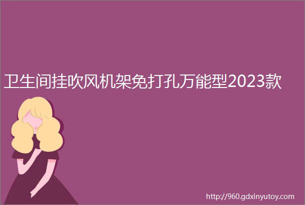 卫生间挂吹风机架免打孔万能型2023款