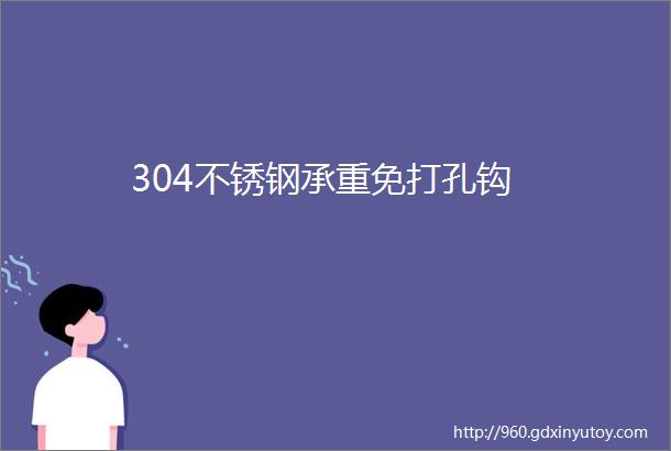 304不锈钢承重免打孔钩